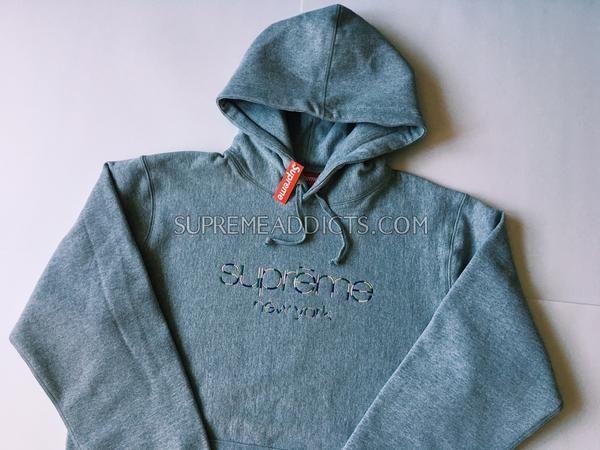 Supreme Classic Logo - Supreme Multicolor Classic Logo Hoodie - Grey – SUPREME ADDICTS