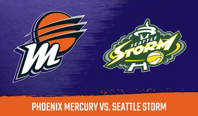 Phoenix Mercury Logo - Phoenix Mercury vs. Seattle Storm. Talking Stick Resort Arena