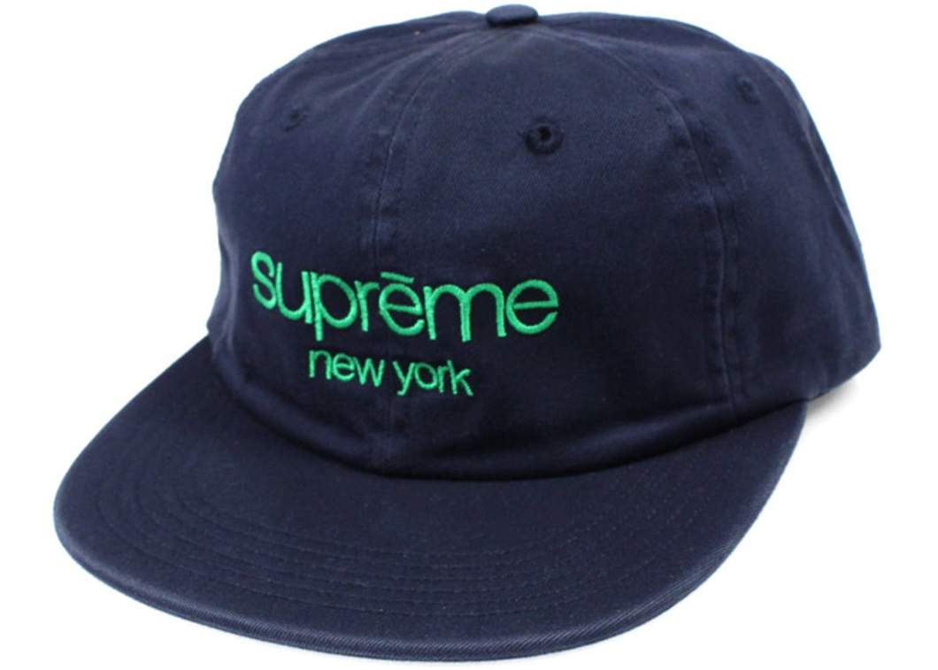 Supreme Classic Logo - Supreme Classic Logo 6 Panel (Navy) – CommonGround12