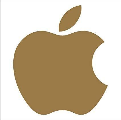 Gold Apple Logo - Apple Logo Die Cut Vinyl Decal Sticker Green
