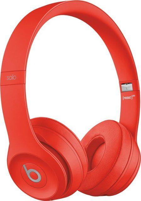 Red Dre Beats Logo - Beats By Dr. Dre Beats Solo3 Wireless Headphones Red MP162LL A