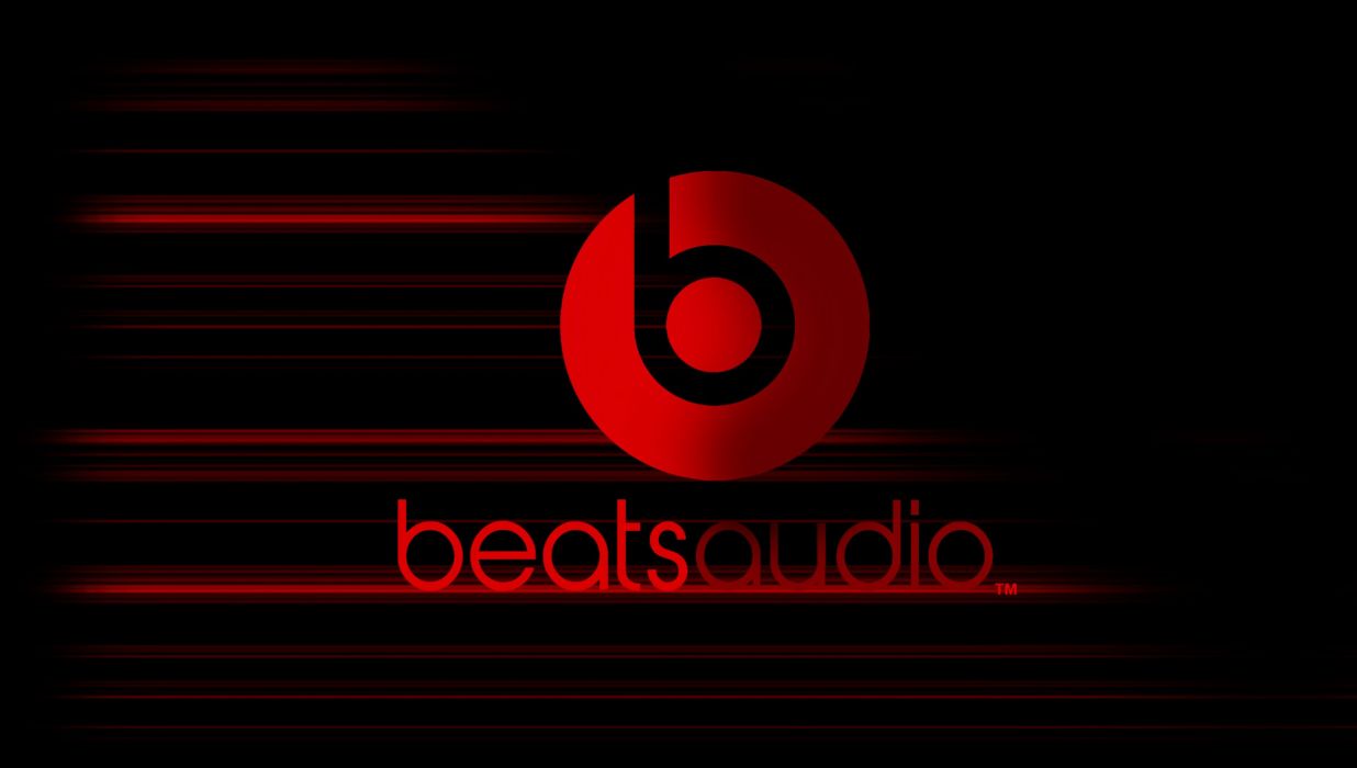 Red Dre Beats Logo - BEATS AUDIO stereo speaker radio speakers 1baudio headphones poster