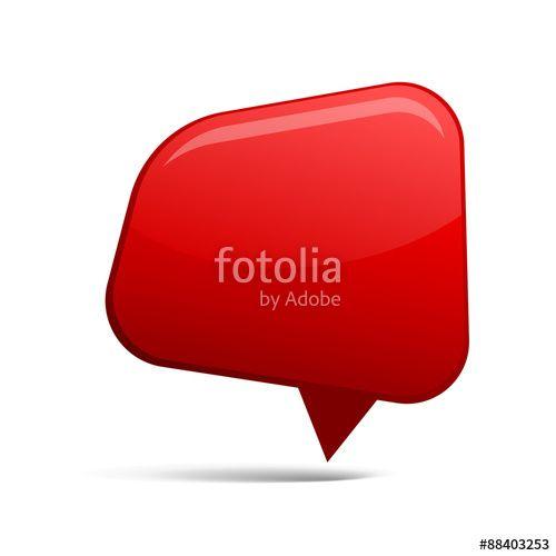 Red Speech Bubble Logo - Abstract Red speech bubbles. Vector illustration
