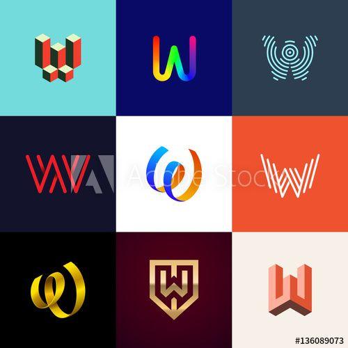 Colorful W Logo - Letter 