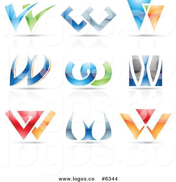 Colorful W Logo - w logo design | Royalty-free vector clipart illustration logos of ...