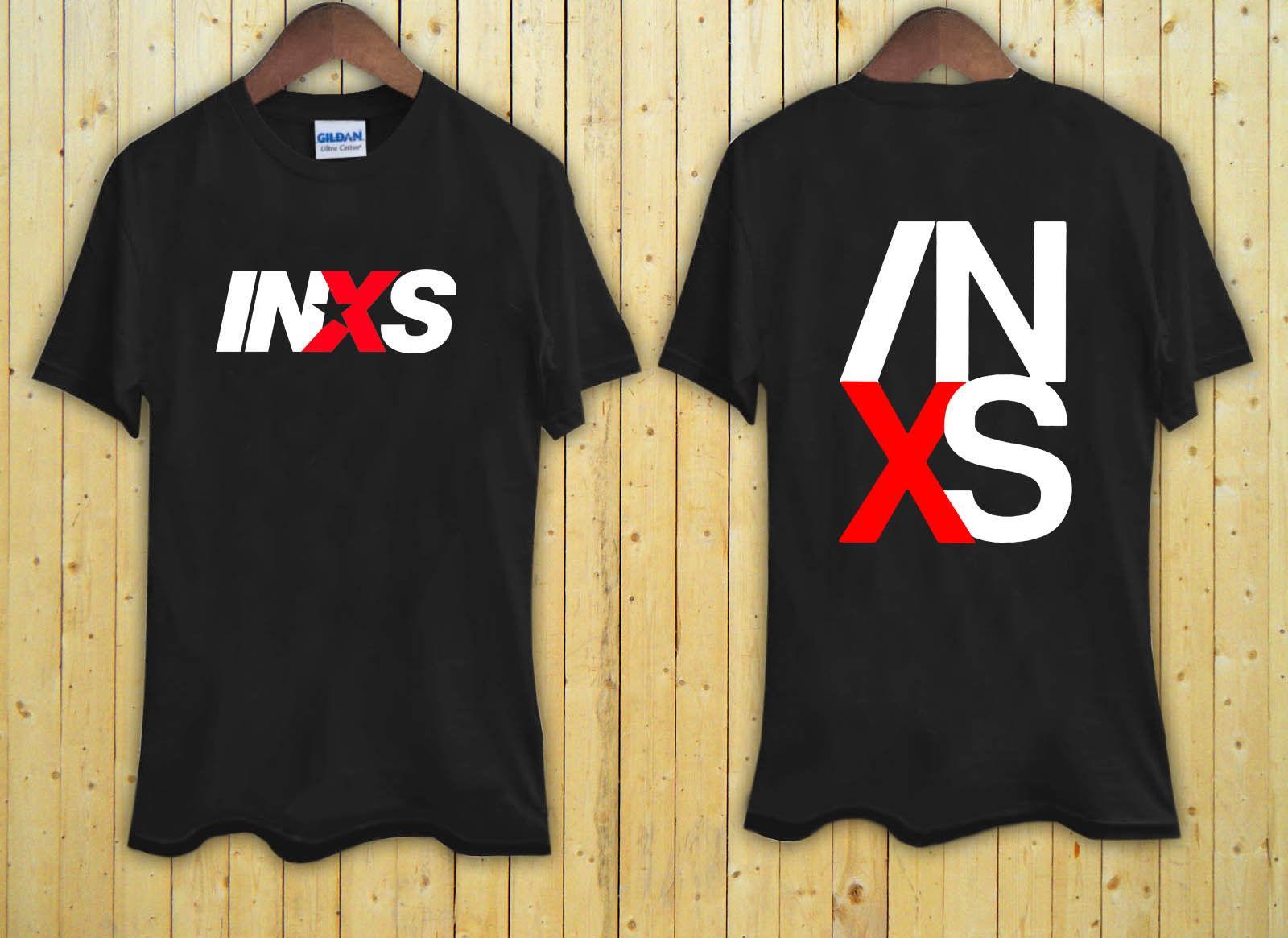Funny Australian Logo - INXS Australian Rock Band Legend Logo Black T Shirt XS S M L XL 2XL ...