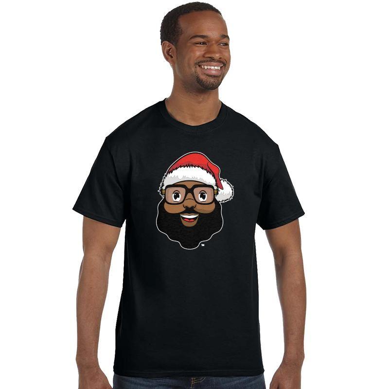 Black Santa Logo - Black Santa Logo Tee - Black