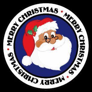 Black Santa Logo - Do You Believe In Santa Claus Home Décor, Furnishings & Pet Supplies ...