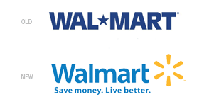 Walmart Old Logo - Walmart's logo refresh safe or smart? | Indicia Design