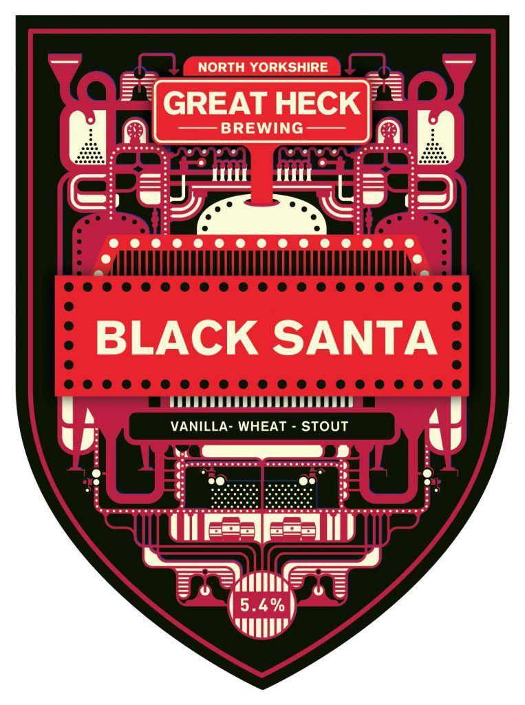 Black Santa Logo - Black Santa | Great Heck Brewery