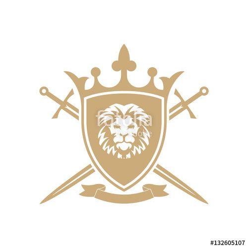 Lion Shield Logo - Lion Shield Logo Stock Image And Royalty Free Vector Files