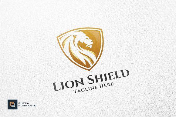 Lion Shield Logo - Lion Shield Template Logo Templates Creative Market