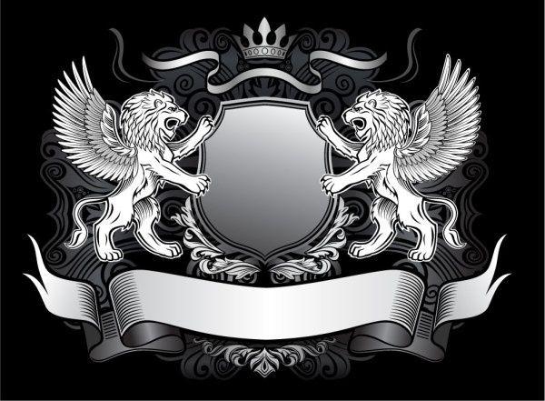 Lion Shield Logo - Lion shield vector 1 Free vector in Encapsulated PostScript eps