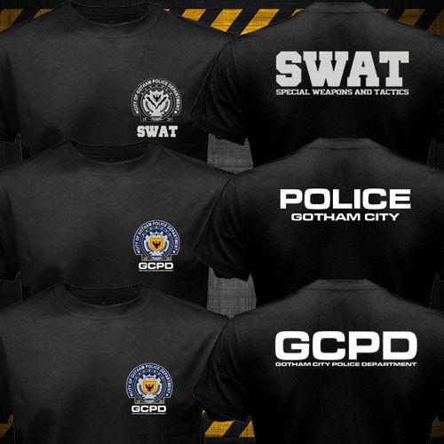 New Batman Logo - New Batman Gotham City Police Department SWAT GCPD logo T shirt-in T ...
