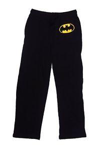 New Batman Logo - Mens Womens NEW Batman Logo Bat Symbol Black Pajama Lounge Pants XS ...