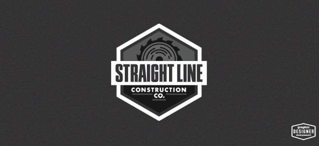 Vintage Construction Logo - Straight Line Construction Company • Construction Logo • Graphic