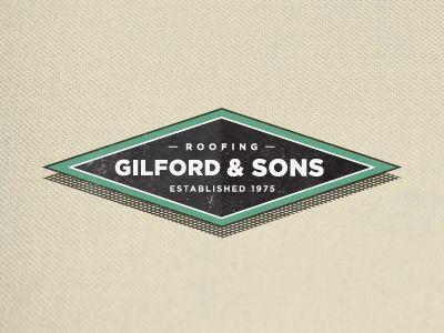 Vintage Construction Logo - Gilford & Sons Logo *Final