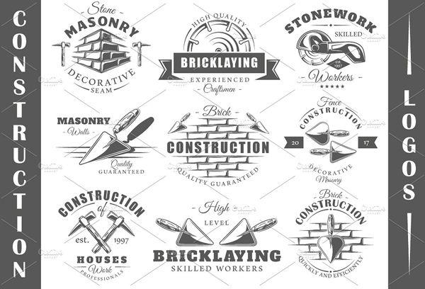 Vintage Construction Logo - 51- Construction Logo Templates- Free & Premium PSD Vector Downloads