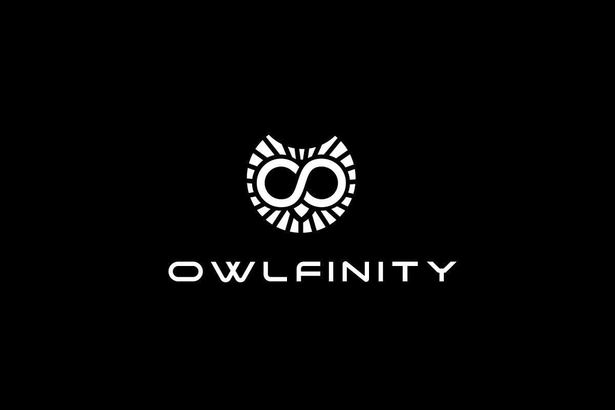 Owl Head Logo - SOLD – Owlfinity—Infinity Symbol Owl Head Logo Design | Logo Cowboy