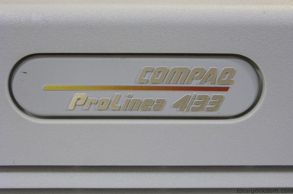 Old Compaq Logo - Vintage Compaq Prolinea 486 Intel Teardown | Total Geekdom