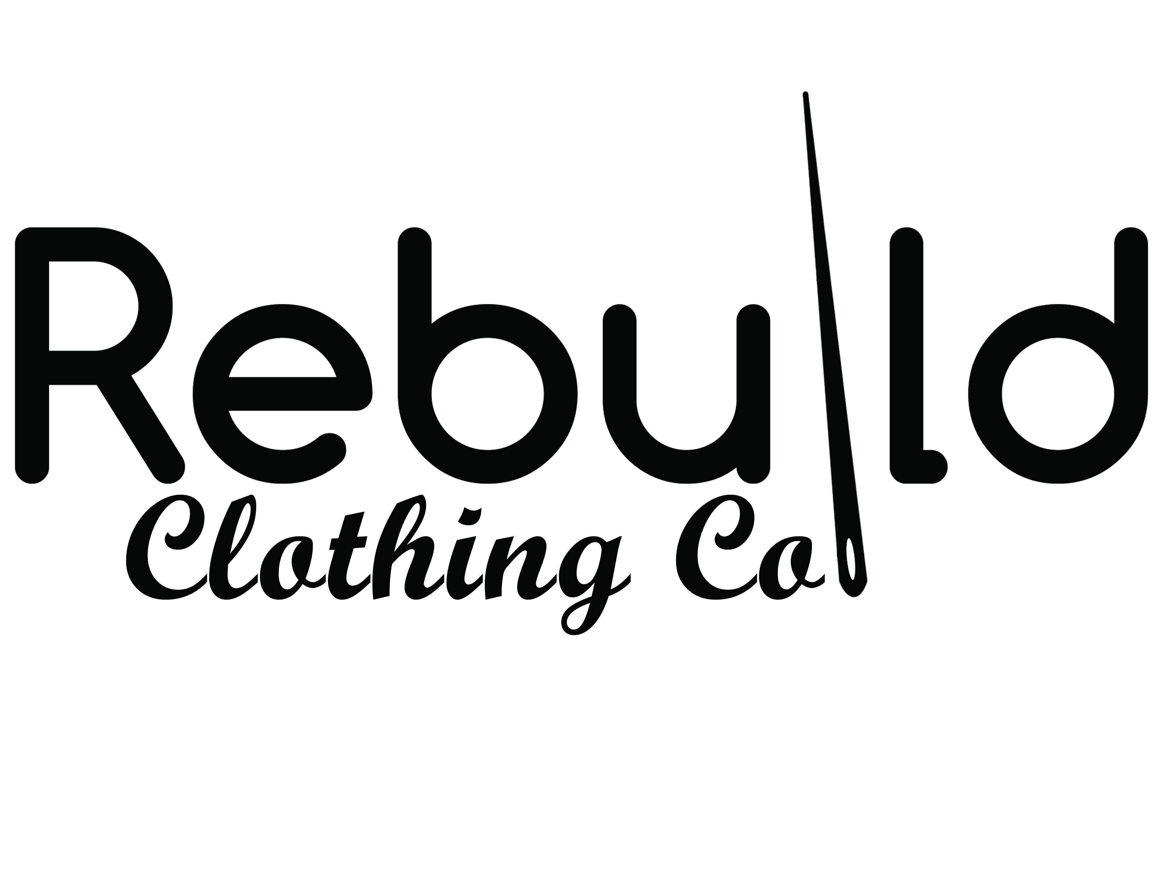 Rebuild White Logo - Logo for Rebuild clothing co. based out of Miami, FL