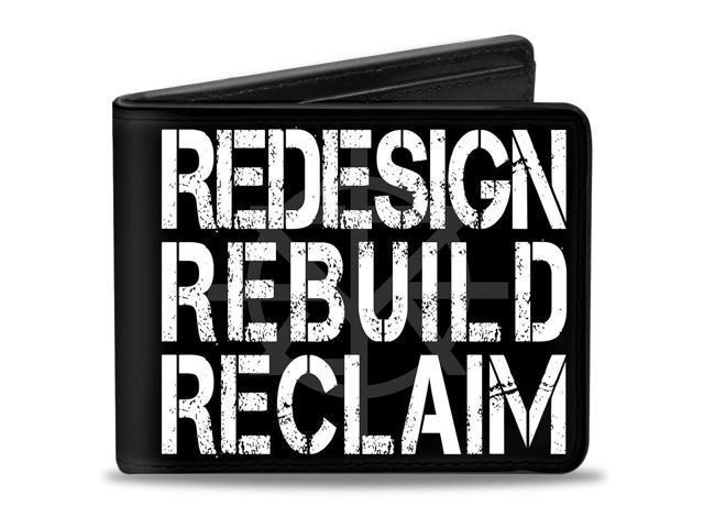 Rebuild White Logo - Seth Rollins Redesign Rebuild Reclaim + Tri R Logo Weathered Black