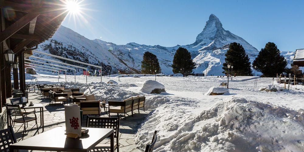 Mountains and Sun Restaurant Logo - Zermatt Mountain Restaurants