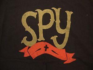 Black Spy Logo - Spy Brand Logo Flag Thick Black T Shirt L | eBay