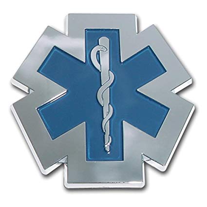 Paramedic Logo - Emergency Medical Services Star of Life Chrome Plated EMS EMT Paramedic  Emblem Car Truck Motorcycle Logo