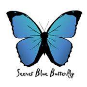 Blue Butterfly Logo - Secret Blue Butterfly