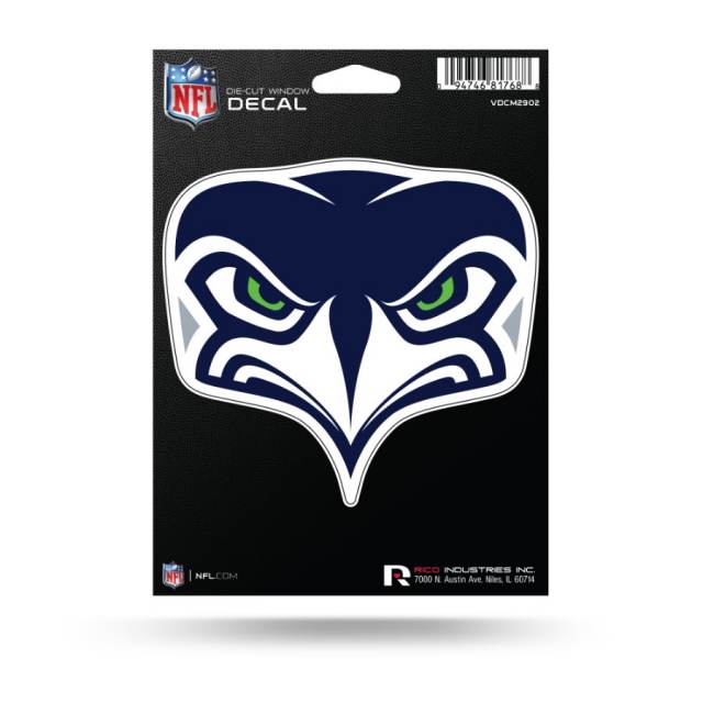Hawk Head Logo - Seattle Seahawks Hawk Head Logo - Die Cut Vinyl Sticker at Sticker ...