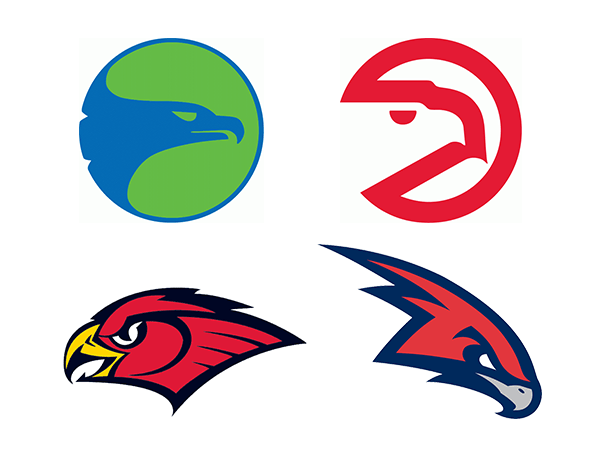 Hawk Head Logo - Michael Weinstein NBA Logo Redesigns: Atlanta Hawks