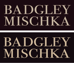 Badgley Mischka Logo - x) Badgley Mischka logo - ITC Bodoni {Tiff} | Typophile