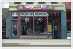 Mountains and Sun Restaurant Logo - MOUNTAIN SUN