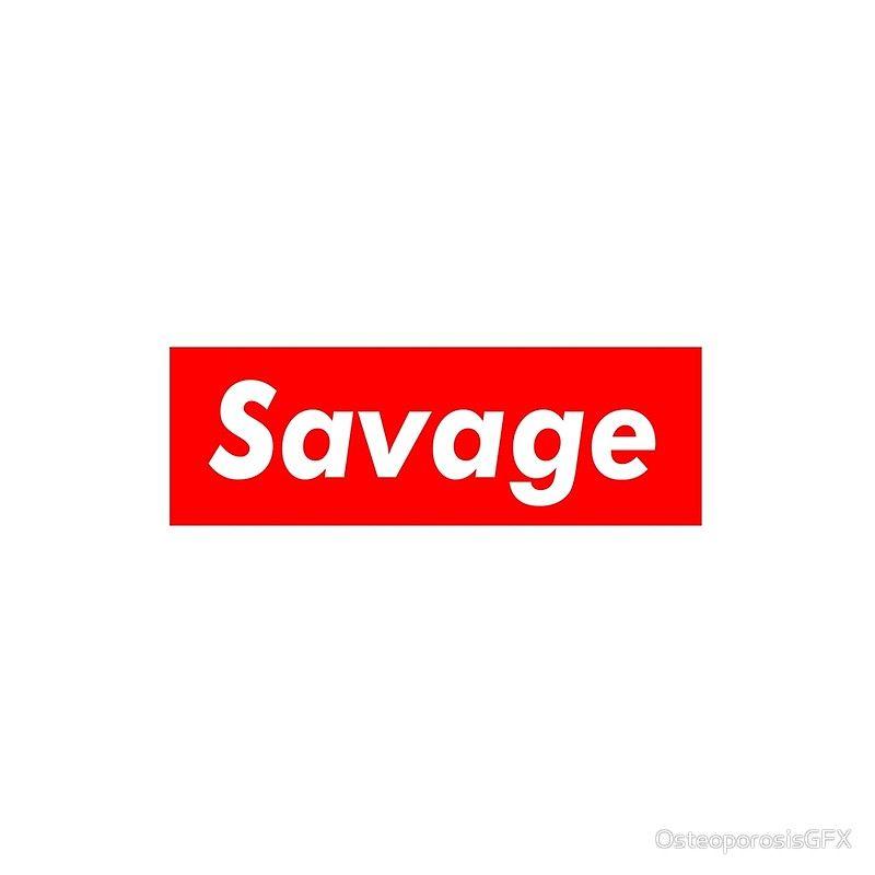Red Savage Logo - Savage box Logos