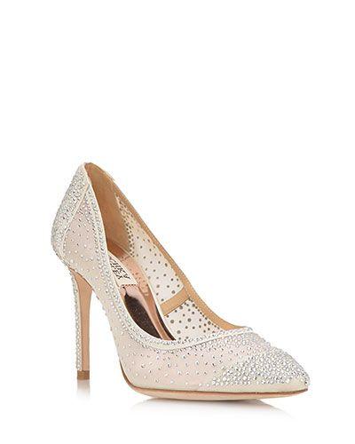 Badgley Mischka Logo - Weslee Crystal Embellished Evening Shoe