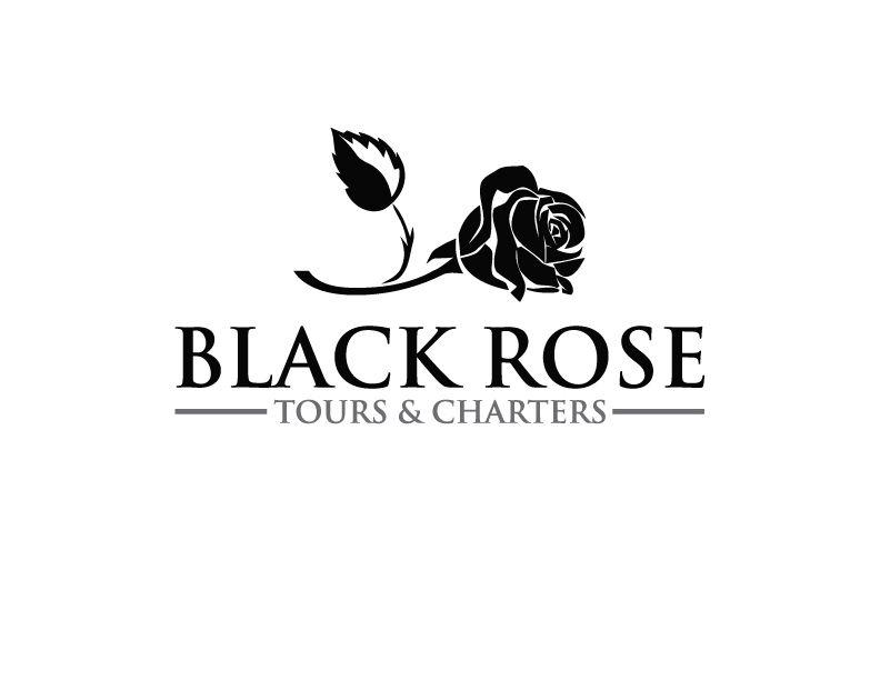 Black Rose Logo - Elegant, Upmarket, Tourism Logo Design for Black Rose