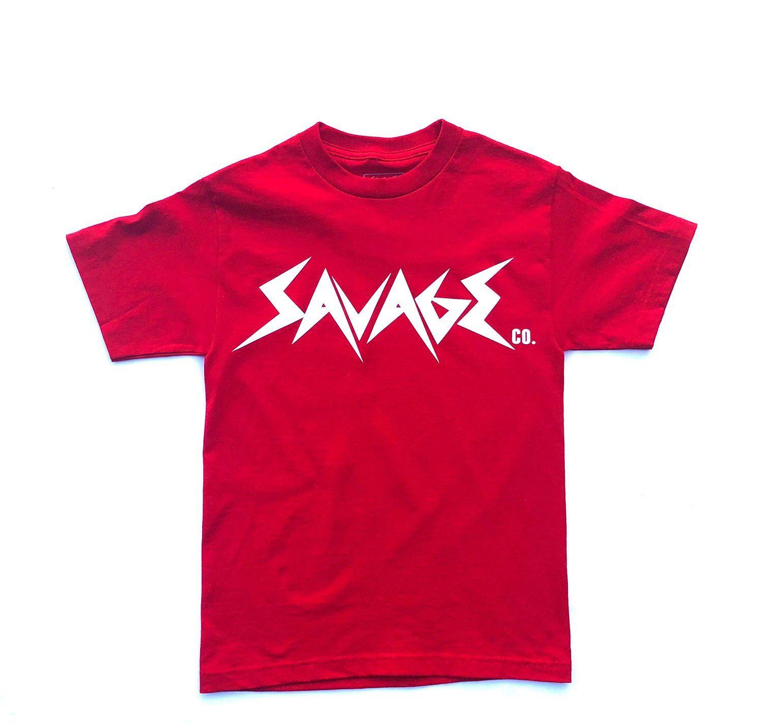 Red Savage Logo - Savage Logo T-Shirt Red – The Company Savage