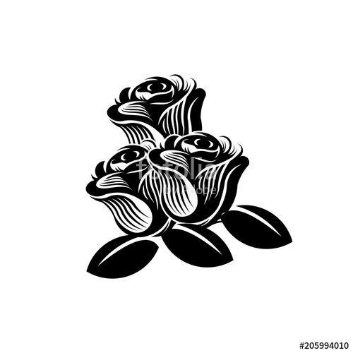Black Rose Logo - Dark Rose logo designs vector