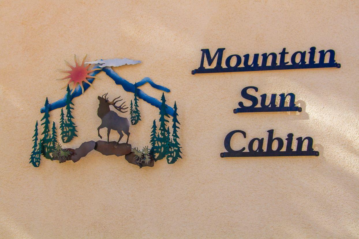 Mountains and Sun Restaurant Logo - Mountain Sun Cabin Colorado