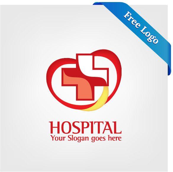Heart Hospital Logo - Free vector heart care hospital logo Free vector in Encapsulated