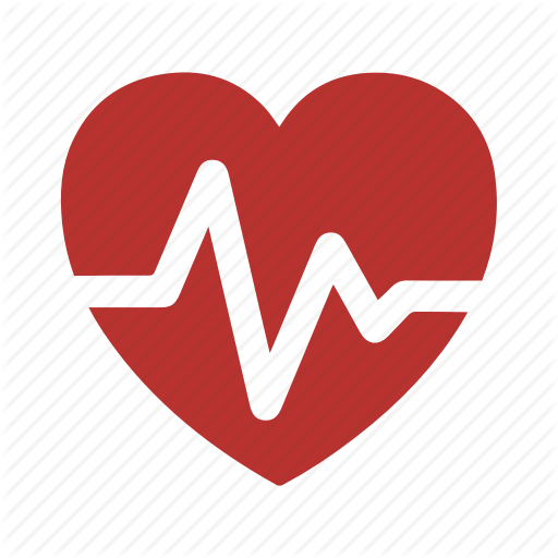 Heart Hospital Logo - Clinic, doctor, heart, hospital, pulsation, pulse, rate icon