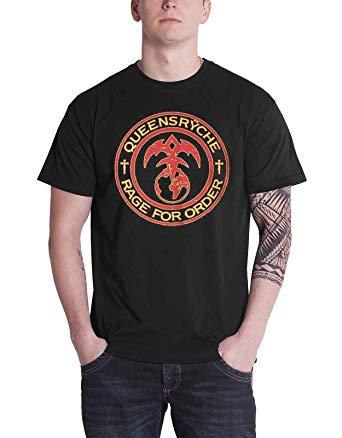 Queensryche Logo - Amazon.com: Queensryche T Shirt Rage of Order Band Logo Official ...