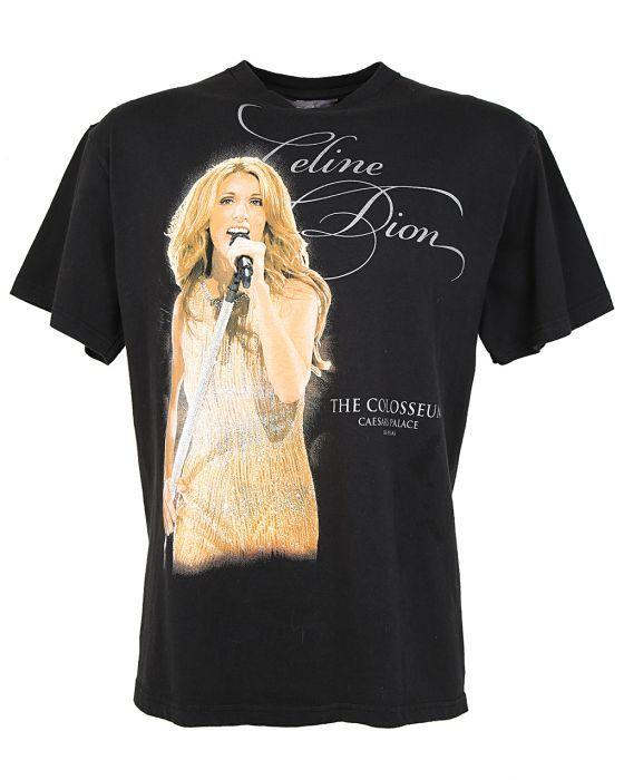 Casesar Palace Shirts Logo - Celine Dion at Cesars Palace Las Vegas T Shirt Black £25. Rokit