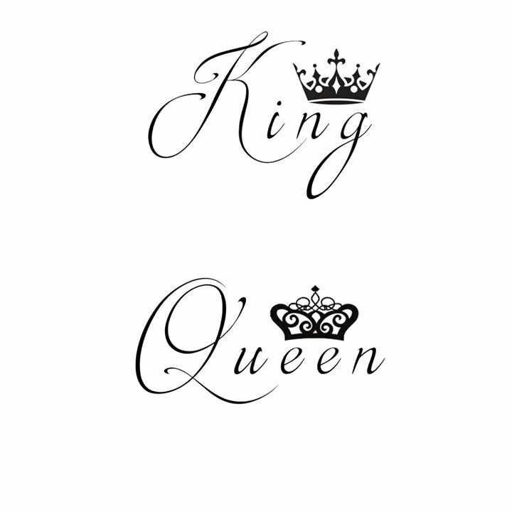 King and Queen Crown Logo - King and queen tattoos My boyfriend and I designed them ourselves <3