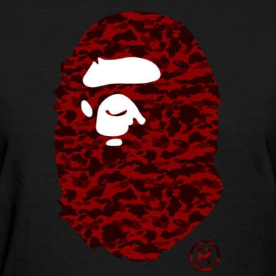 Red BAPE Camo Logo - LogoDix