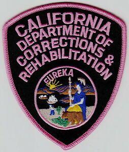 CDCR Logo - Details about California Department of Corrections & Rehabilitation PINK  patch CDCR CA police